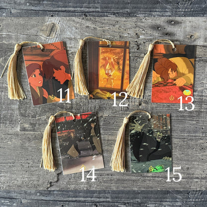 Anastasia Tassel Bookmark Set | Numbered Collectible Cards | Vintage Animation Art | Bookish Gift for Movie Lovers