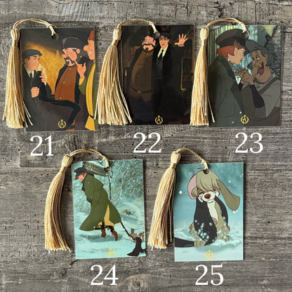 Anastasia Tassel Bookmark Set | Numbered Collectible Cards | Vintage Animation Art | Bookish Gift for Movie Lovers