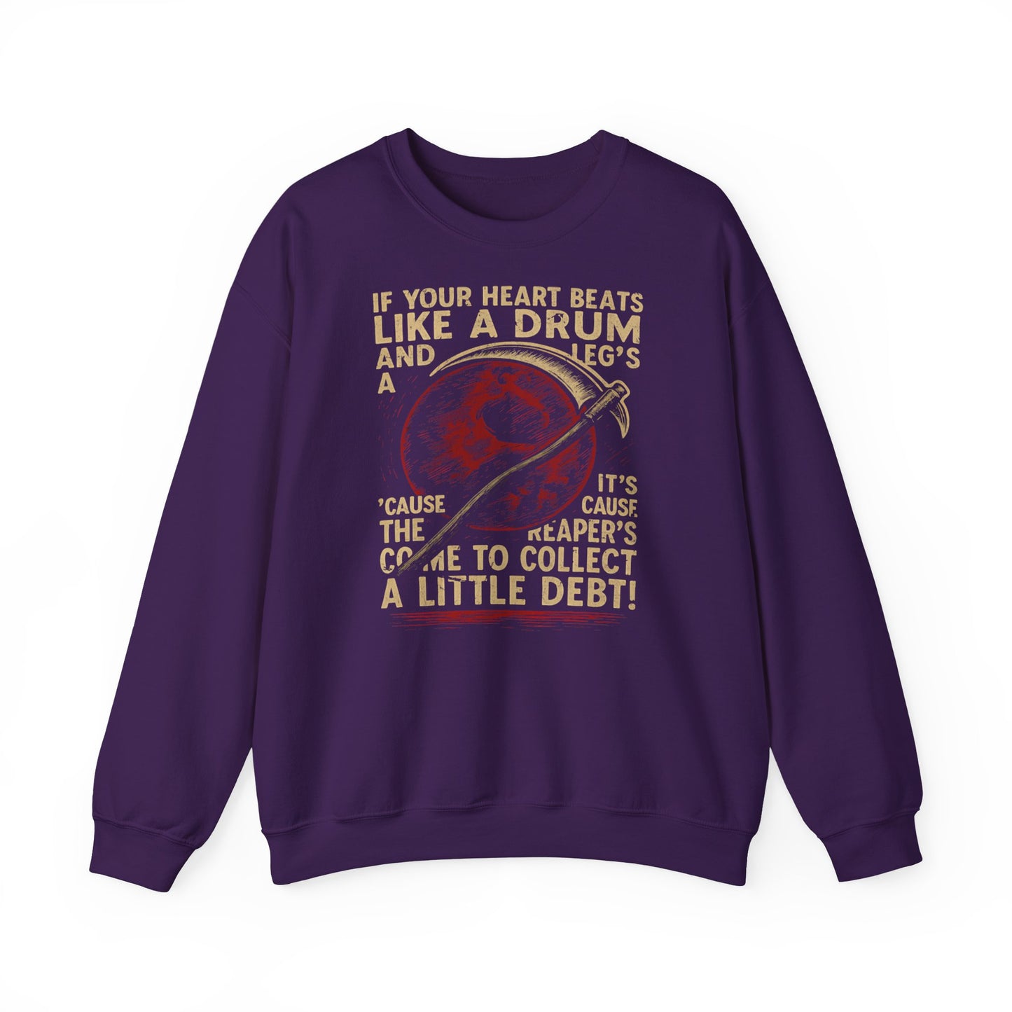 Red Rising "If Your Heart Beats Like a Drum" Sweatshirt | Reaper Quote Crewneck | Sci-Fi Fantasy Book Lover Gift | Howler Inspired Pullover