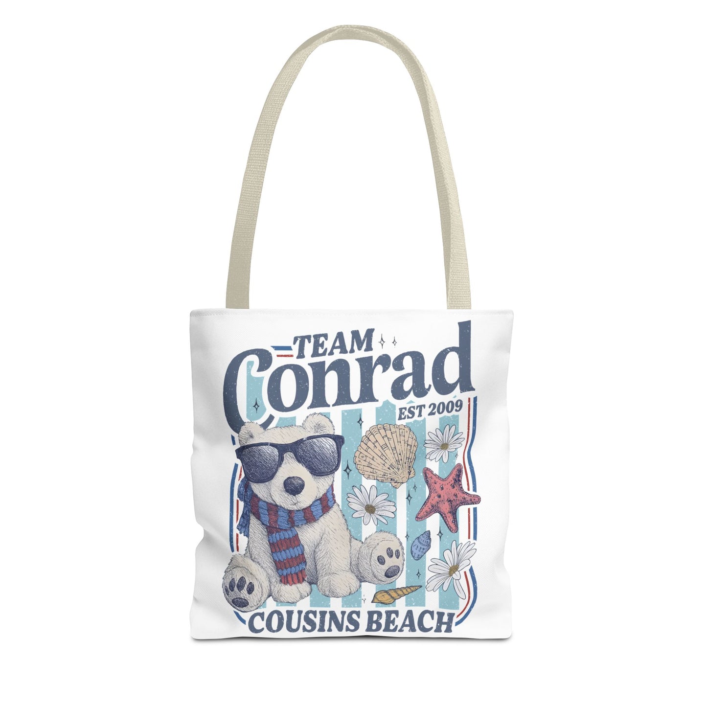 Summer I turned Pretty | Team Conrad Tote Bag | Junior Mint Bear Cousins Beach Tote | Summer Romance Book Bag