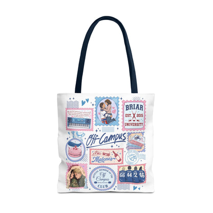 Off Campus Inspired Tote Bag | Hockey Romance Book Lover Tote | Briar U Fan Gift | College Romance Reader Bag | Bookish Market Tote