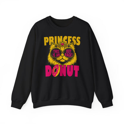 Princess Donut "This Is an Outrage!" Sweatshirt | Dungeon Crawler Carl Inspired Crewneck | Princess Donut Fan Gift | Funny Cat Sweatshirt