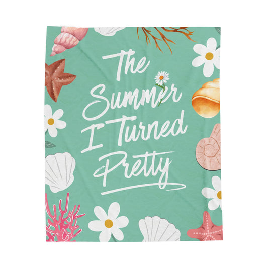 The Summer I Turned Pretty Blanket | TSITP |  Beachy Bookish Throw for Fans of Cousins Beach