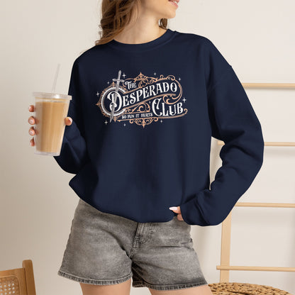 Desperado Club Sweatshirt | Dungeon Crawler Carl Inspired Crewneck | Bookish Fantasy Gamer Gift | Princess Donut Fan Sweatshirt