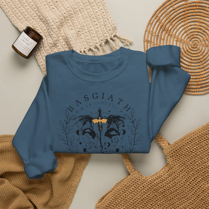 Basgiath War College Sweatshirt | Fourth Wing Inspired Crewneck | Dragon Rider Fantasy Sweatshirt | Romantasy Book Lover Gift | Violet Sorrengail Fan