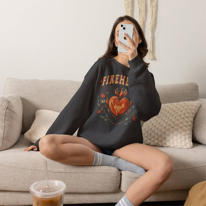 Fireheart Sweatshirt | Throne of Glass Inspired Crewneck | Fantasy Bookish Gift | Romantasy Reader Sweatshirt