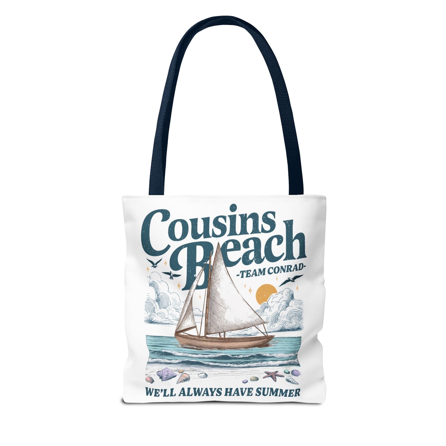 Summer I Turned Pretty | Cousins Beach Tote Bag | Team Conrad | Always Have Summer Sailboat Design
