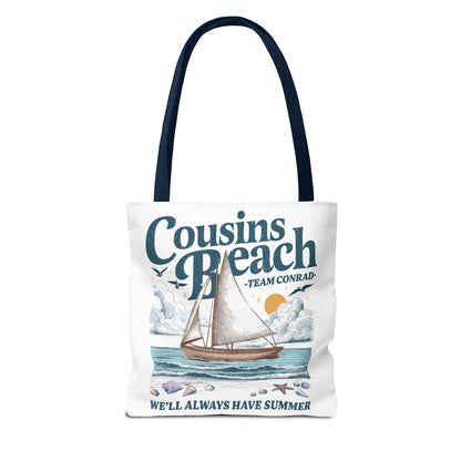 Summer I Turned Pretty | Cousins Beach Tote Bag | Team Conrad | Always Have Summer Sailboat Design