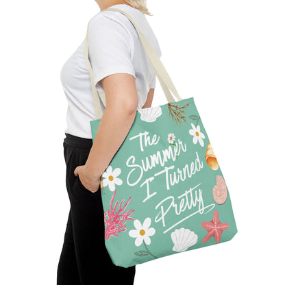 The Summer I Turned Pretty Tote Bag | SITP Tote Bag | Bookish Beach Bag | Cute Daisy & Seashell Tote | Book Lover Gift