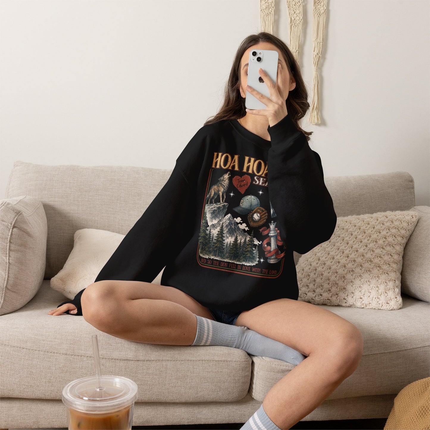 HOA HOA HOA Season Sweatshirt | Twilight Inspired Crewneck | Team Edward Inspired Book Lover Sweatshirt | Cozy Fall Reader Gift