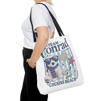 Summer I turned Pretty | Team Conrad Tote Bag | Junior Mint Bear Cousins Beach Tote | Summer Romance Book Bag