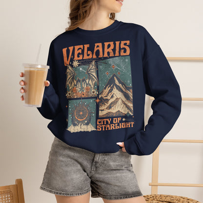 Velaris City of Starlight Sweatshirt | ACOTAR Inspired Crewneck | Night Court Bookish Sweatshirt | Fantasy Reader Gift | Sarah J. Maas Inspired