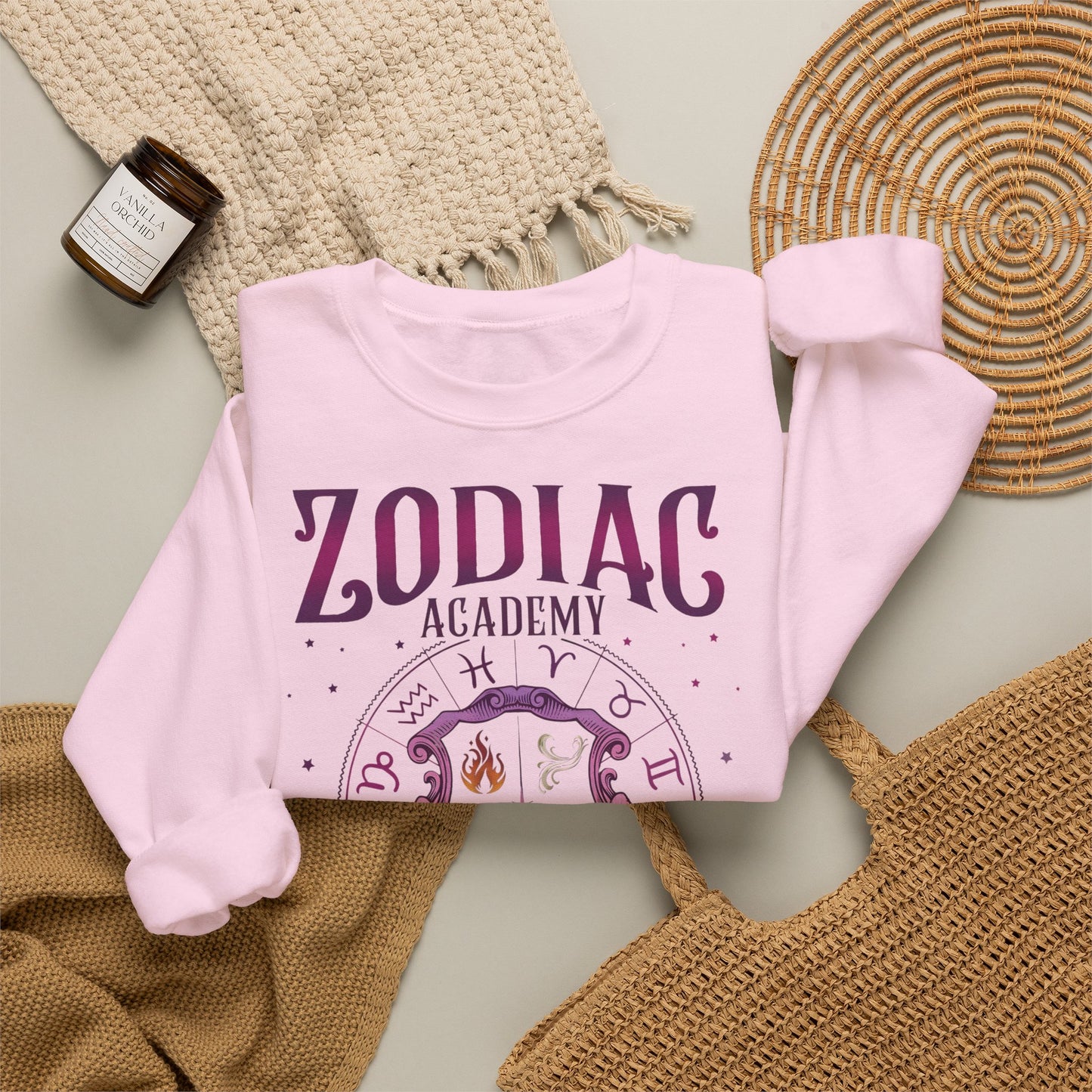 Zodiac Academy Elements Sweatshirt | Fantasy Book Lover Crewneck | Romantasy Reader Gift | Zodiac Academy Inspired Cozy Pullover | Booktok Sweatshirt