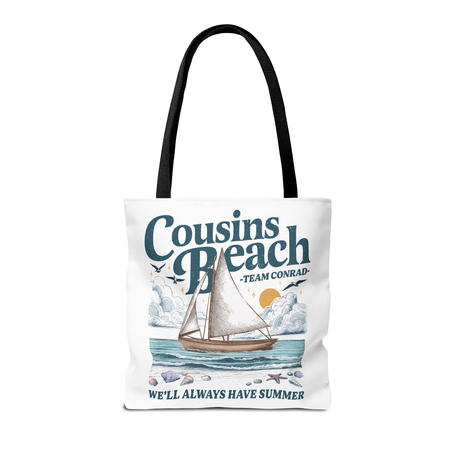 Summer I Turned Pretty | Cousins Beach Tote Bag | Team Conrad | Always Have Summer Sailboat Design