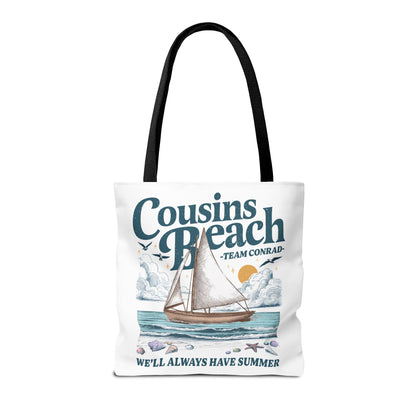 Summer I Turned Pretty | Cousins Beach Tote Bag | Team Conrad | Always Have Summer Sailboat Design