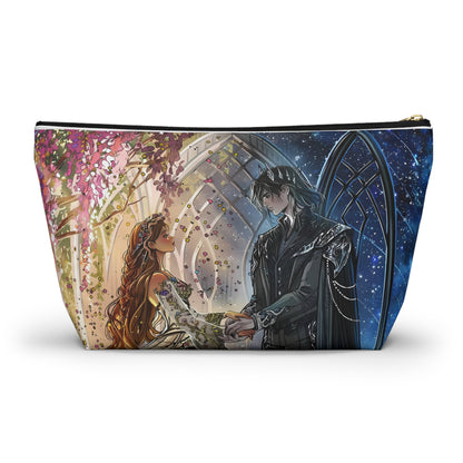 Lightlark Inspired Cosmetic Bag | Fantasy Fire and Ice Character Art | Bookish Zipper Pouch for YA Fans