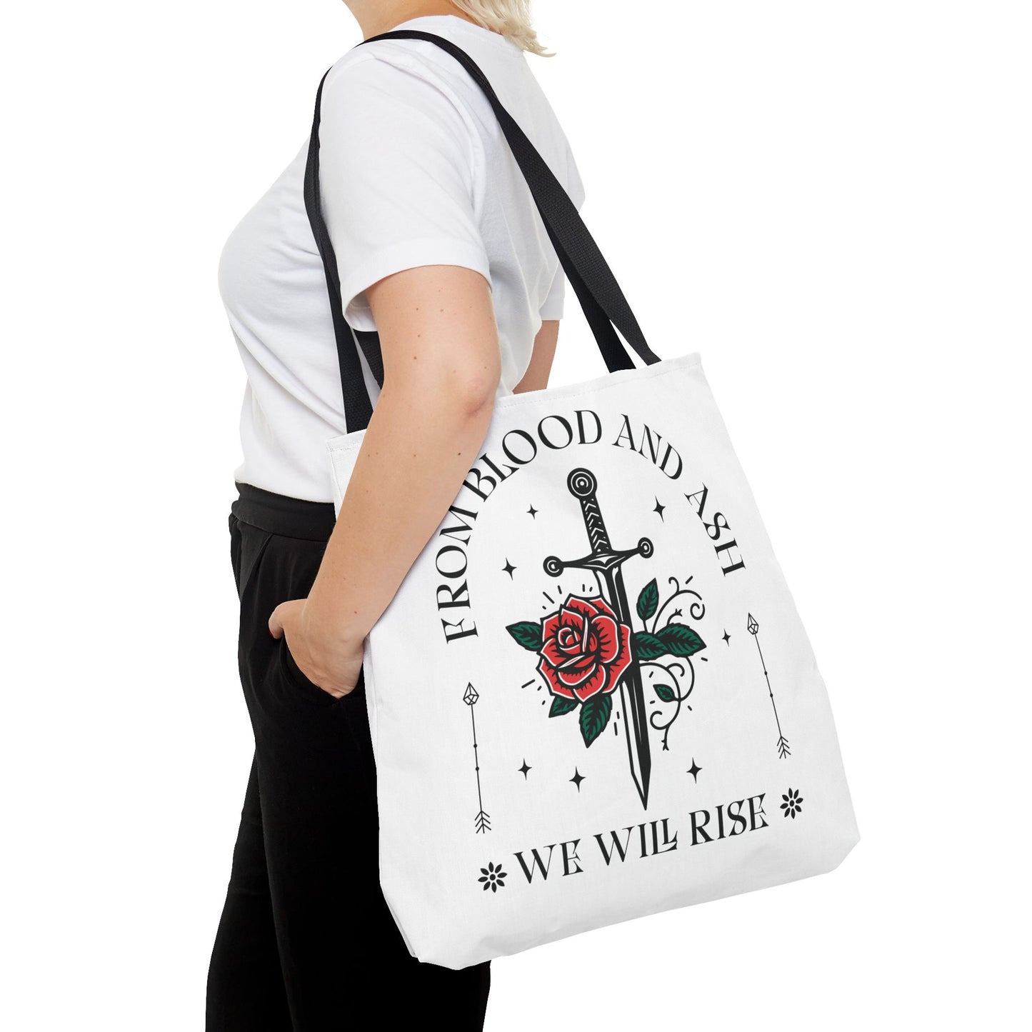 From Blood and Ash Tote Bag | We Will Rise Fantasy Bookish Bag