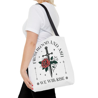 From Blood and Ash Tote Bag | We Will Rise Fantasy Bookish Bag