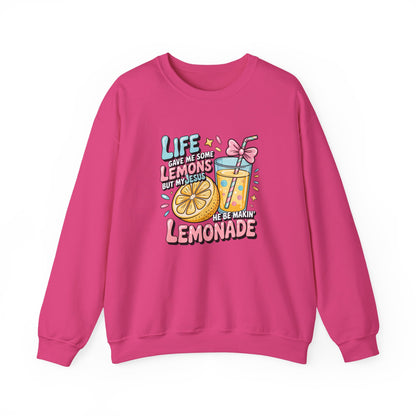 Life Gave Me Lemons But My Jesus He Be Makin' Lemonade Sweatshirt | Christian Sweatshirt | Forrest Frank Inspired Crewneck | Faith Graphic Pullover | Cute Christian Gift