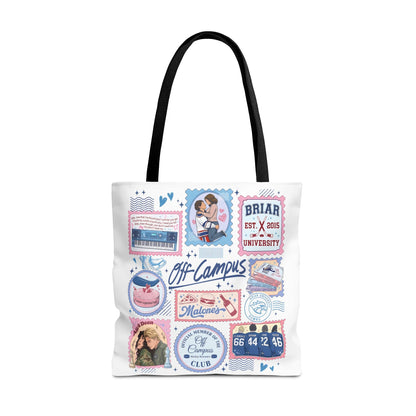 Off Campus Inspired Tote Bag | Hockey Romance Book Lover Tote | Briar U Fan Gift | College Romance Reader Bag | Bookish Market Tote