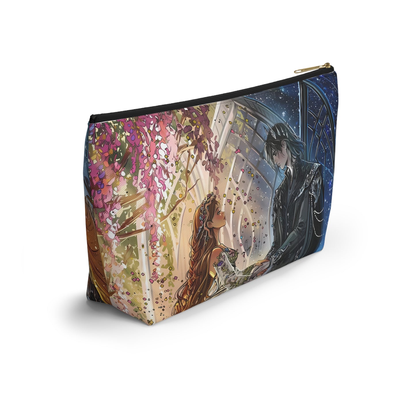 Lightlark Inspired Cosmetic Bag | Fantasy Fire and Ice Character Art | Bookish Zipper Pouch for YA Fans