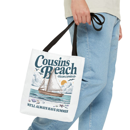 Summer I Turned Pretty | Cousins Beach Tote Bag | Team Conrad | Always Have Summer Sailboat Design