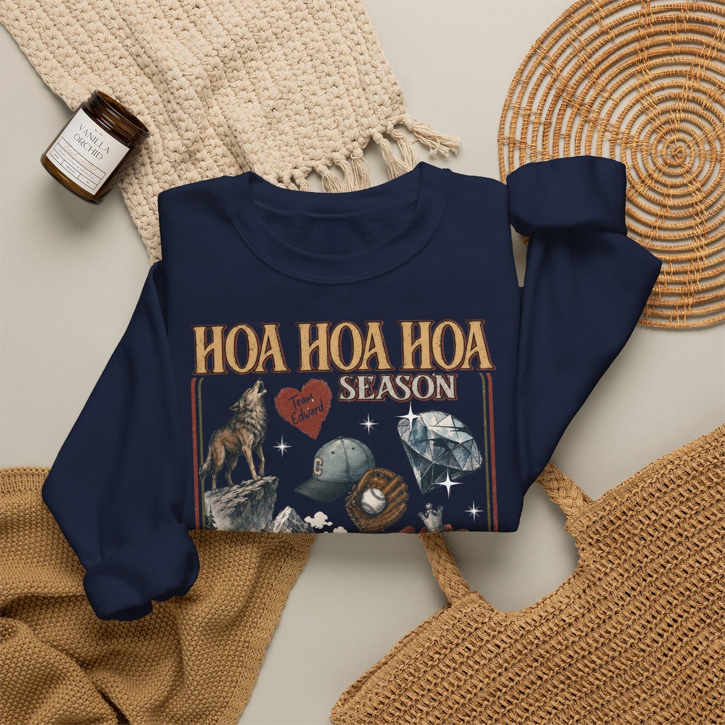 HOA HOA HOA Season Sweatshirt | Twilight Inspired Crewneck | Team Edward Inspired Book Lover Sweatshirt | Cozy Fall Reader Gift