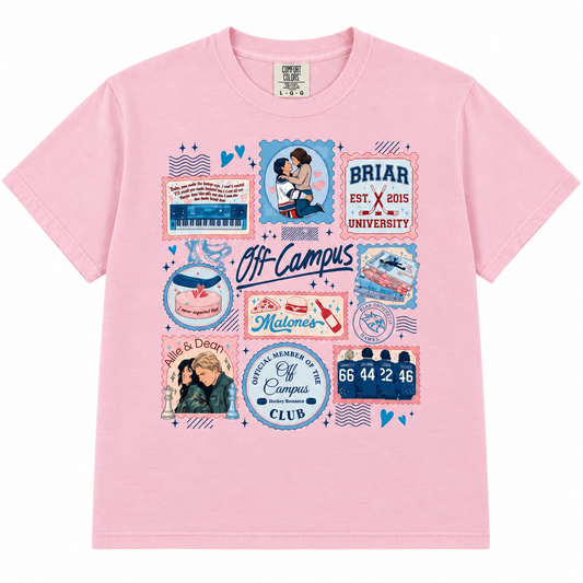 Off Campus Briar University pink t-shirt