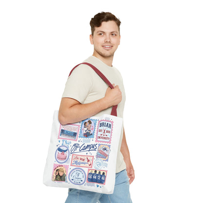 Off Campus Inspired Tote Bag | Hockey Romance Book Lover Tote | Briar U Fan Gift | College Romance Reader Bag | Bookish Market Tote