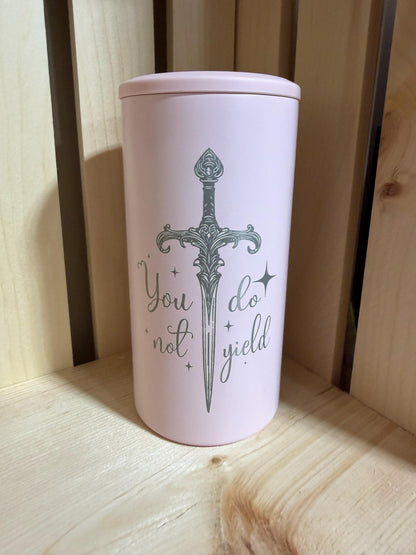 Throne of Glass 4-in-1 Can Cooler | You Do Not Yield Tumbler | To Whatever End Cup | Booktok Fantasy Gift | Romantasy Reader Tumbler