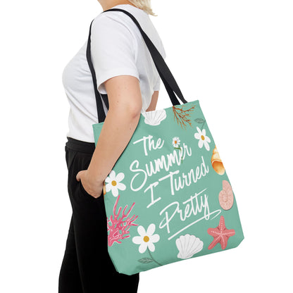 The Summer I Turned Pretty Tote Bag | SITP Tote Bag | Bookish Beach Bag | Cute Daisy & Seashell Tote | Book Lover Gift