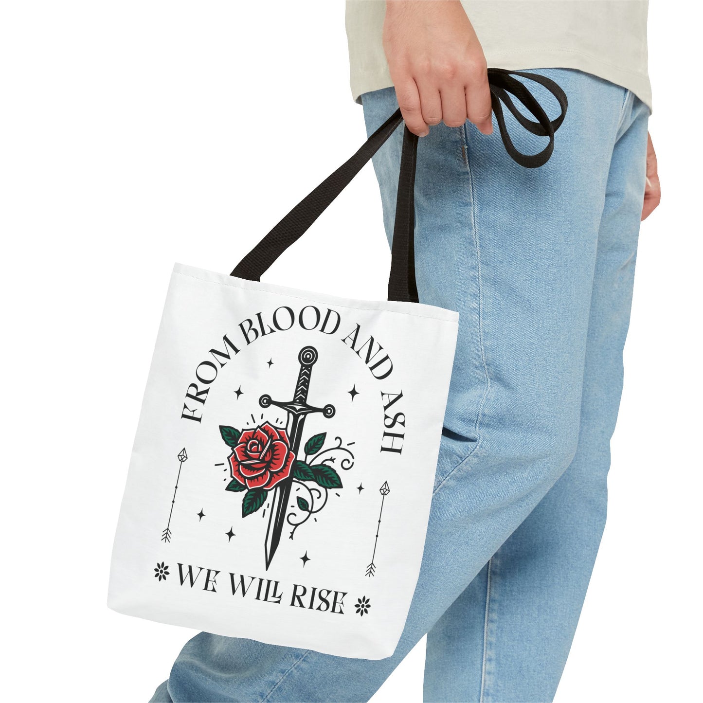 From Blood and Ash Tote Bag | We Will Rise Fantasy Bookish Bag