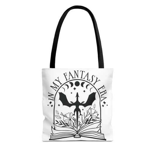 In My Fantasy Era Tote Bag | Dragon Book Lover Bag