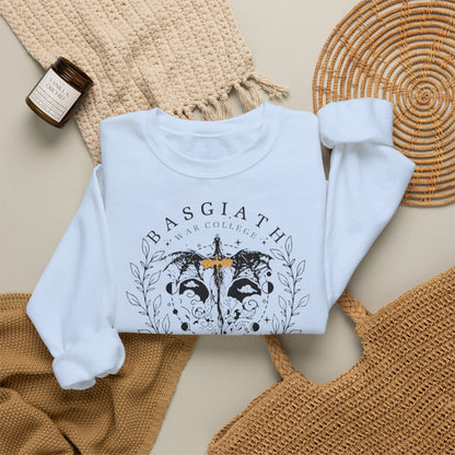 Basgiath War College Sweatshirt | Fourth Wing Inspired Crewneck | Dragon Rider Fantasy Sweatshirt | Romantasy Book Lover Gift | Violet Sorrengail Fan