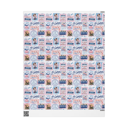 Off Campus Inspired Wrapping Paper | Hockey Romance Gift Wrap | Briar U Book Lover Wrapping Paper | College Romance Reader Gift