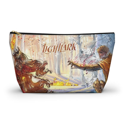 Lightlark Inspired Cosmetic Bag | Fantasy Fire and Ice Character Art | Bookish Zipper Pouch for YA Fans