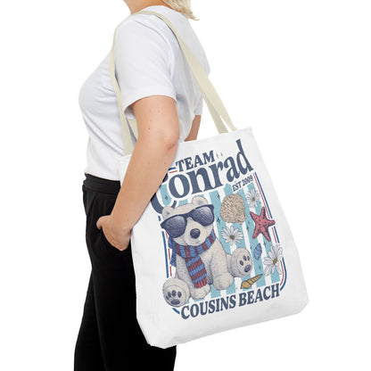 Summer I turned Pretty | Team Conrad Tote Bag | Junior Mint Bear Cousins Beach Tote | Summer Romance Book Bag