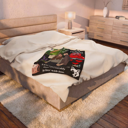 Twilight Romance Blanket | Bella & Edward Quote Cozy Throw for Book Fans