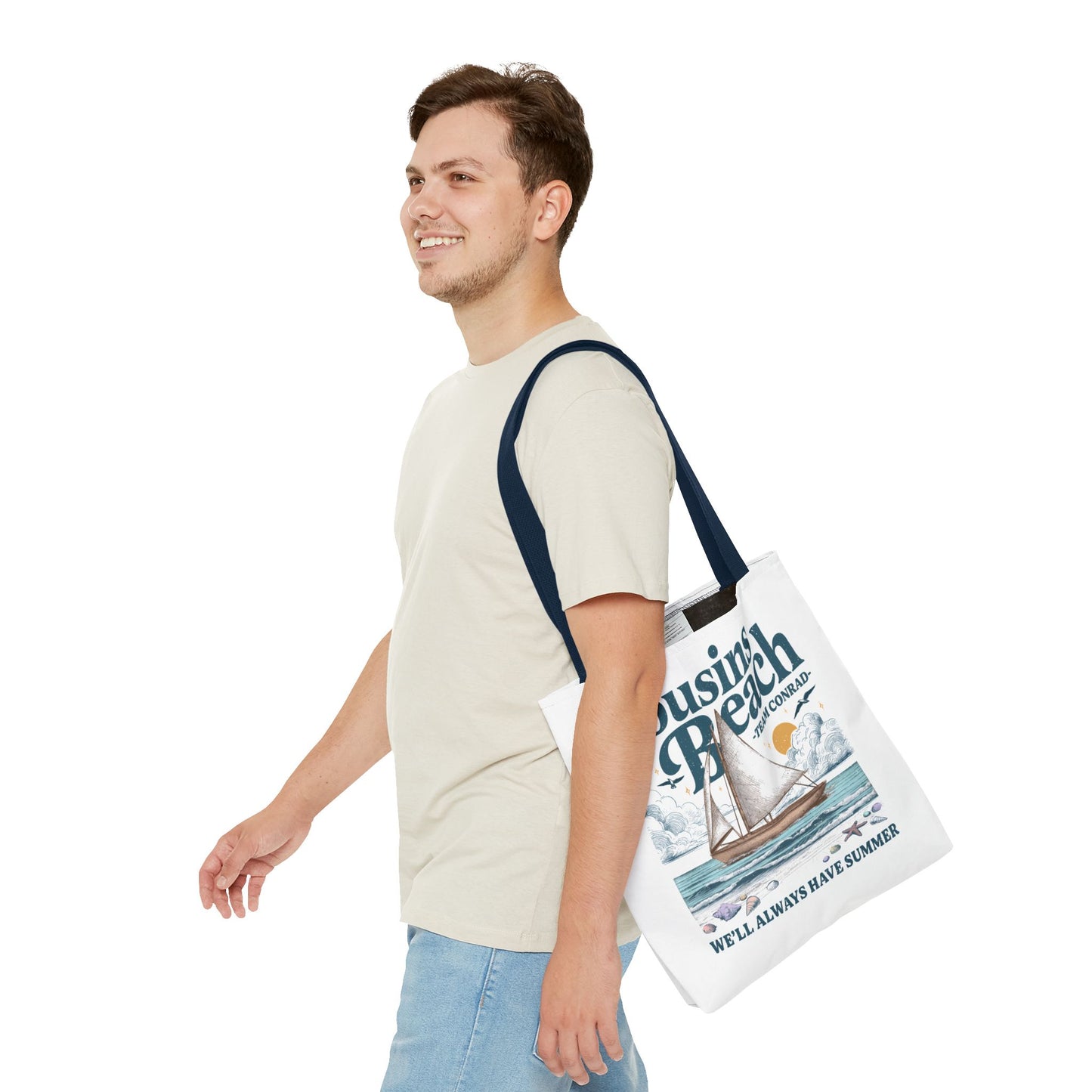 Summer I Turned Pretty | Cousins Beach Tote Bag | Team Conrad | Always Have Summer Sailboat Design