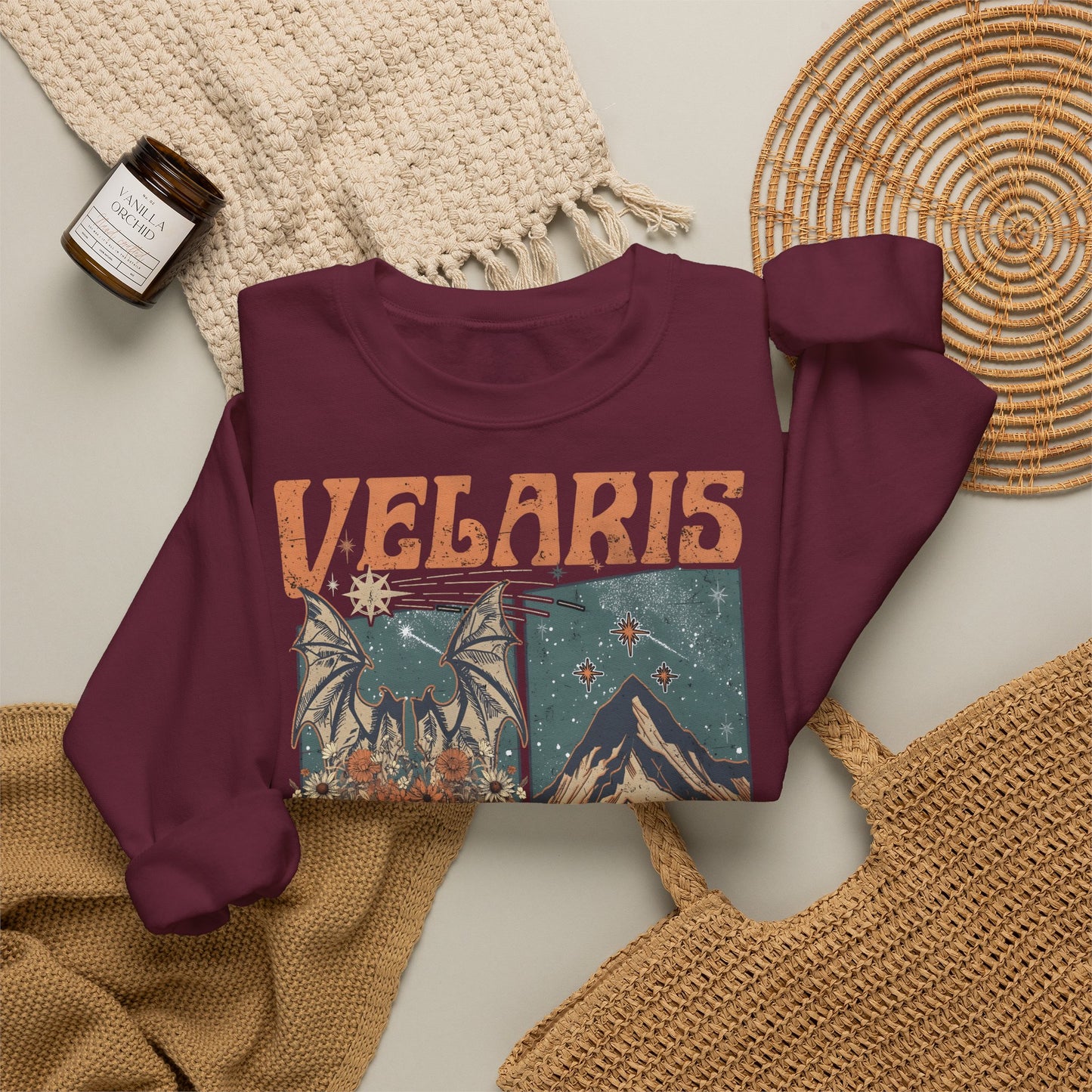 Velaris City of Starlight Sweatshirt | ACOTAR Inspired Crewneck | Night Court Bookish Sweatshirt | Fantasy Reader Gift | Sarah J. Maas Inspired