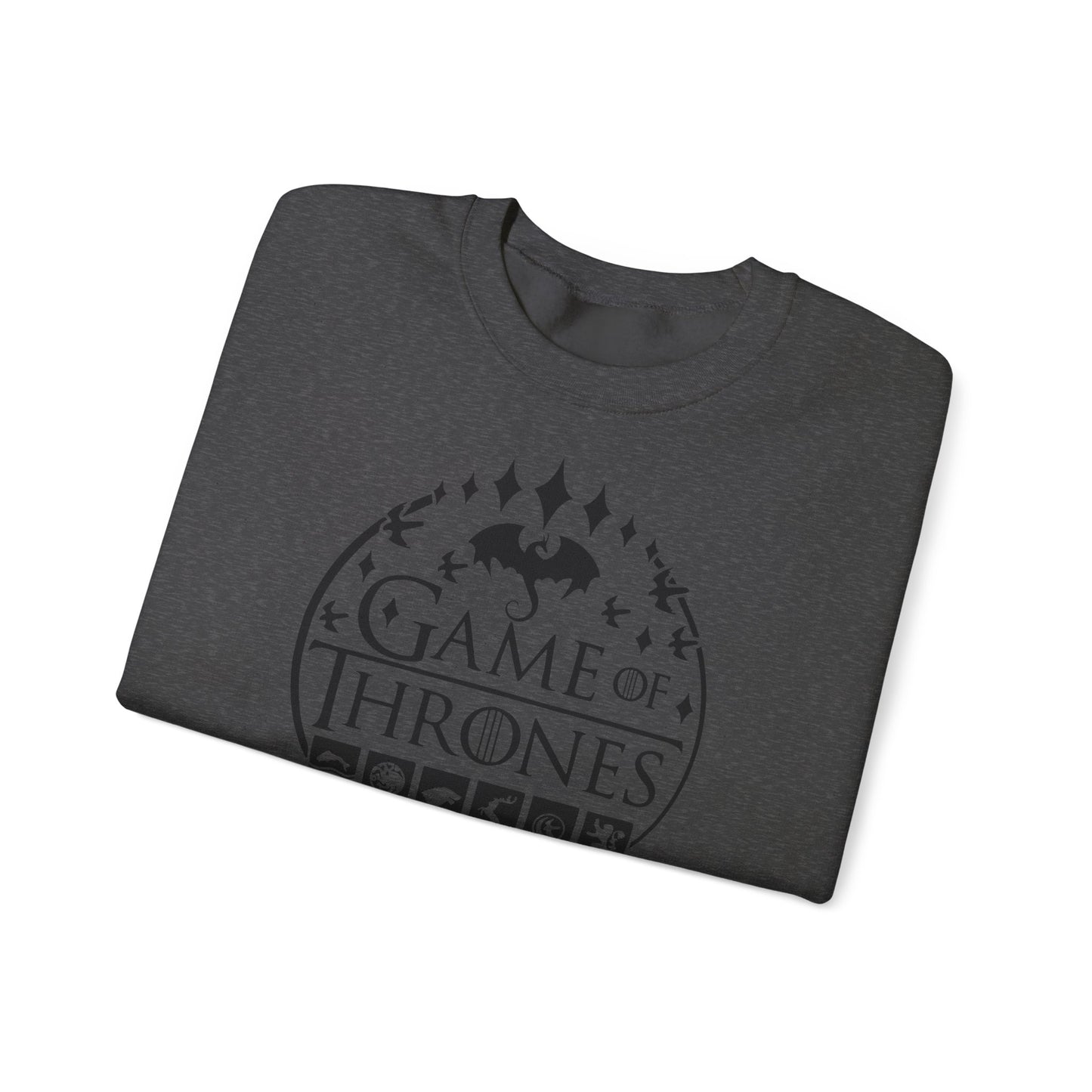 Game of Thrones Inspired Sweatshirt | Westeros Fantasy Crewneck | Dragon & Iron Throne Fan Gift | Unisex Cozy Bookish Sweatshirt
