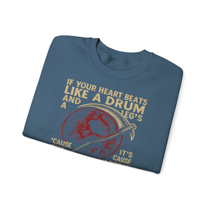 Red Rising "If Your Heart Beats Like a Drum" Sweatshirt | Reaper Quote Crewneck | Sci-Fi Fantasy Book Lover Gift | Howler Inspired Pullover