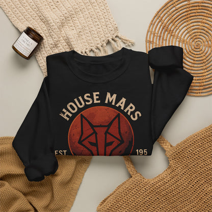 House Mars Primus Sweatshirt | Red Rising Inspired Crewneck | Howler Fan Gift | Sci-Fi Book Lover Sweatshirt | Mars Society Pullover