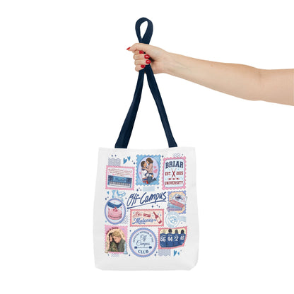 Off Campus Inspired Tote Bag | Hockey Romance Book Lover Tote | Briar U Fan Gift | College Romance Reader Bag | Bookish Market Tote