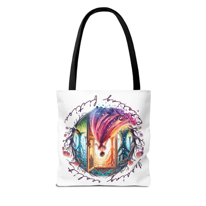 Leaving Reality Entering Fiction Fantasy Book Tote Bag