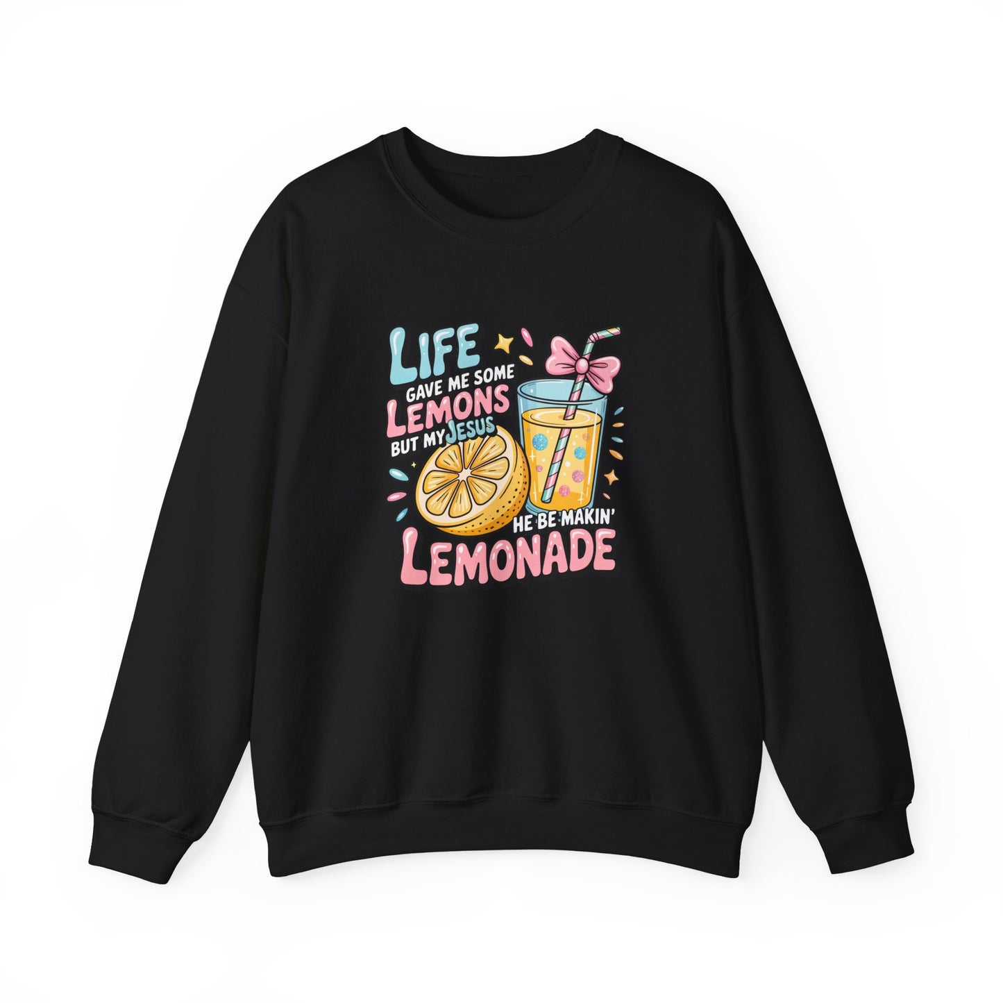 Life Gave Me Lemons But My Jesus He Be Makin' Lemonade Sweatshirt | Christian Sweatshirt | Forrest Frank Inspired Crewneck | Faith Graphic Pullover | Cute Christian Gift