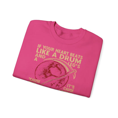 Red Rising "If Your Heart Beats Like a Drum" Sweatshirt | Reaper Quote Crewneck | Sci-Fi Fantasy Book Lover Gift | Howler Inspired Pullover