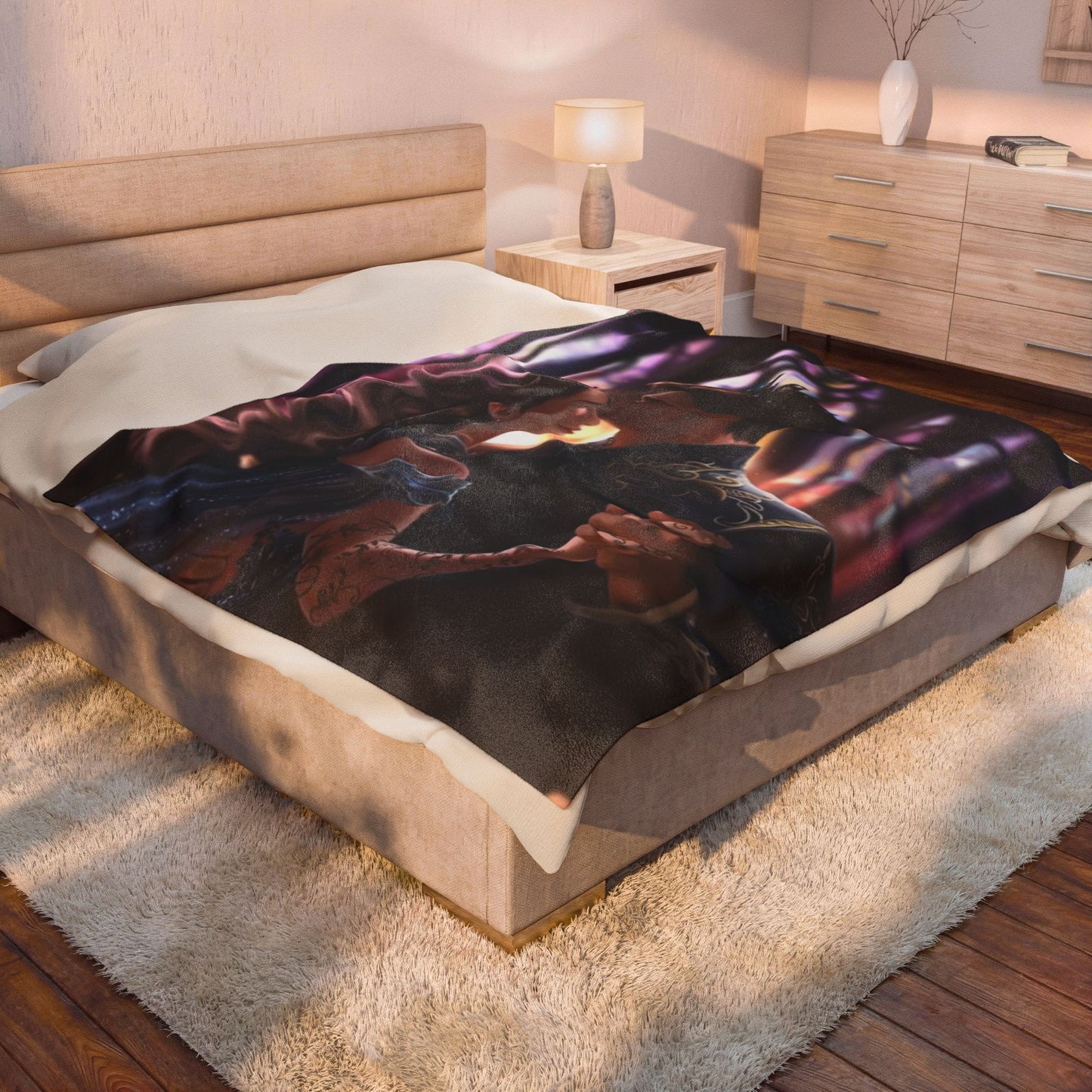 Rhysand & Feyre Starfall Dance Blanket | ACOTAR Inspired Romantic Fae Throw