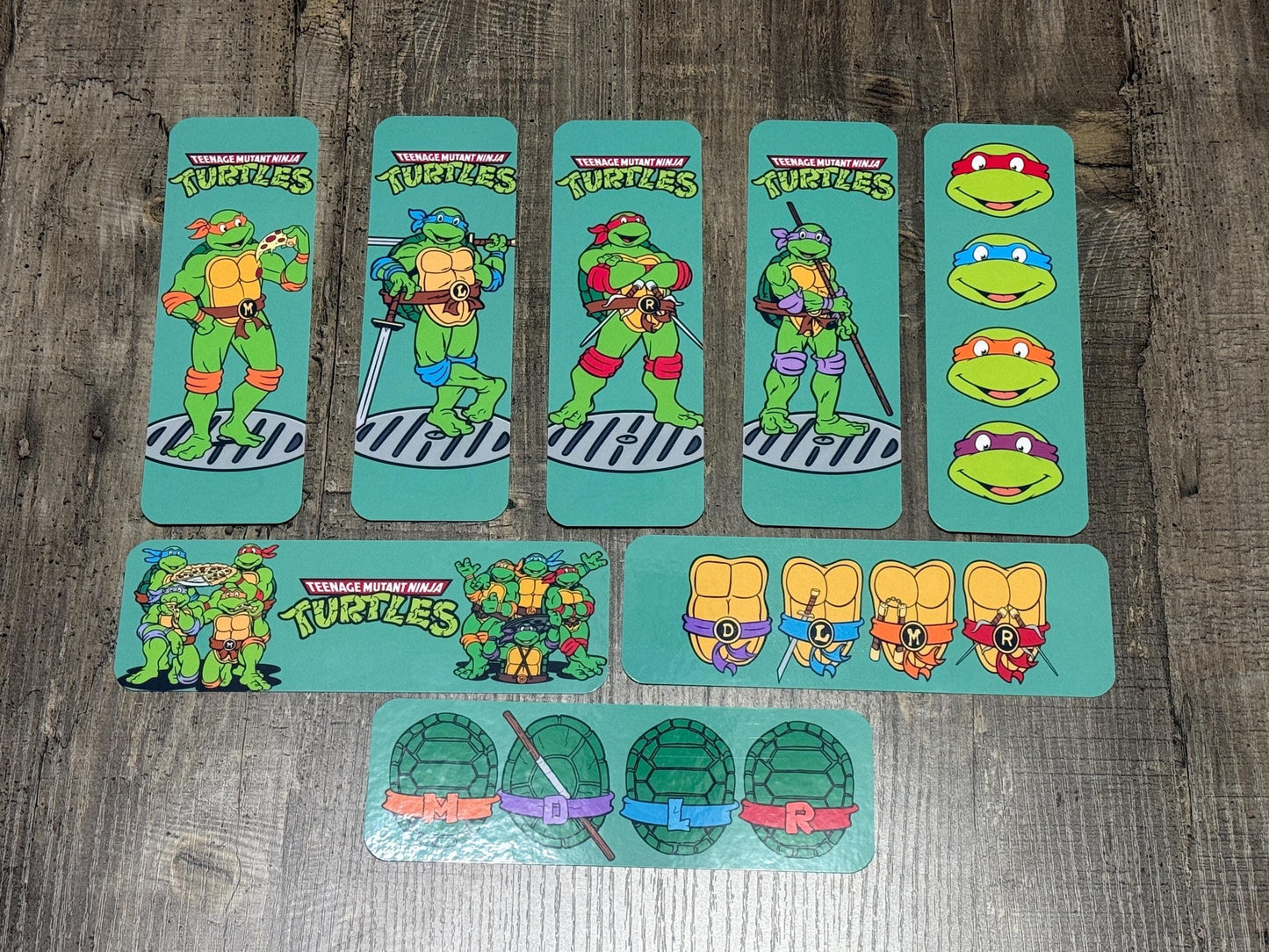 TMNT-Inspired Bookmark Set – Retro Ninja Turtle Fan Art Bookmarks