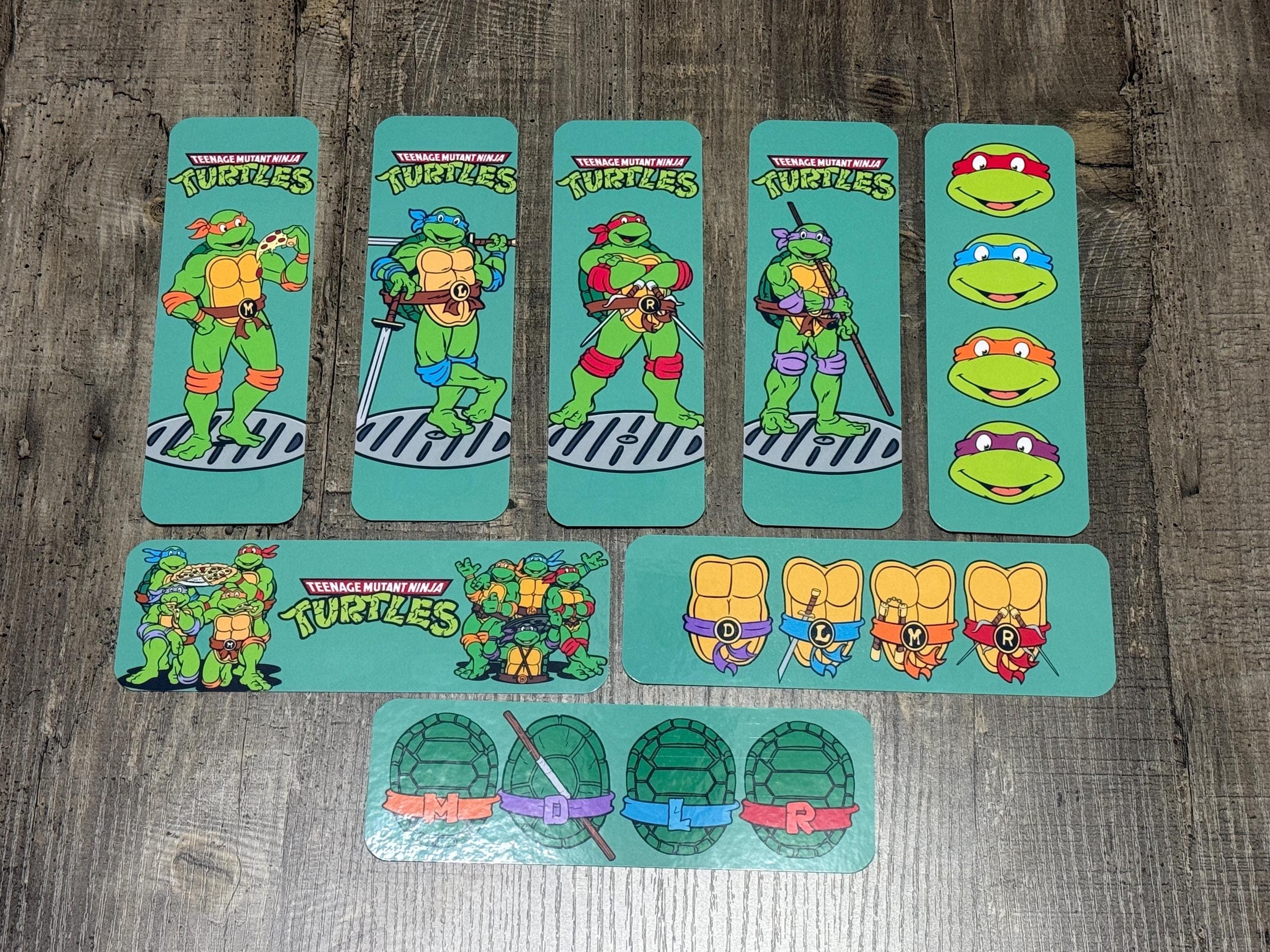 TMNT-Inspired Bookmark Set – Retro Ninja Turtle Fan Art Bookmarks